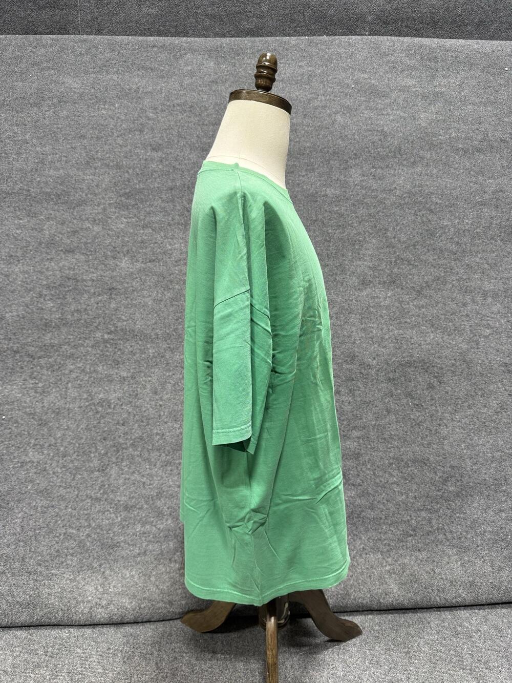 Vintage Champion Shirt Mens 2XL Green Solid Crewneck T-Shirt Tee USA Made Top - Picture 4 of 10